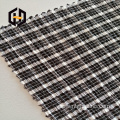 Black white polyester spandex woven crepe fabric